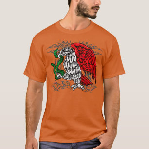 Mexican Pride Mexican Coat of Arms Mexico Flag Tri T-Shirt