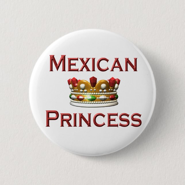 Mexican Princess button (Front)