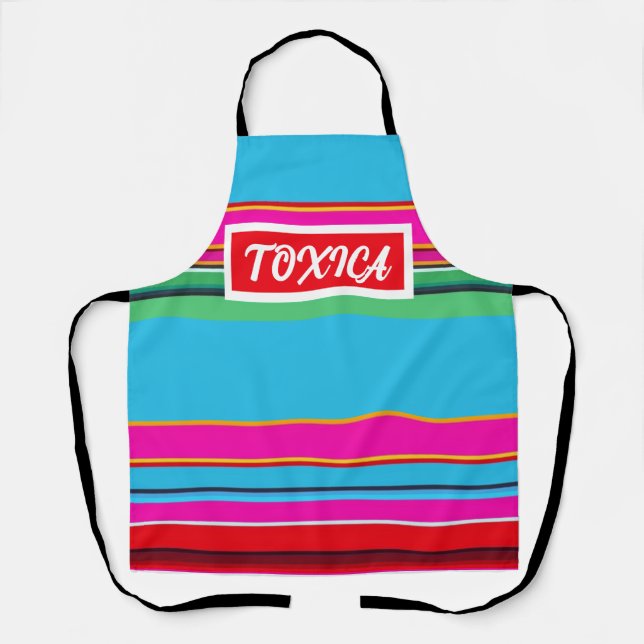Mexican Print Toxica Apron (Front)