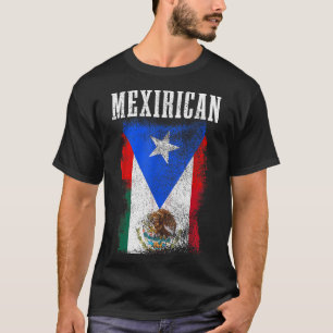 Mexican Puerto Rican Mix Mexico Puerto Rico Pride  T-Shirt