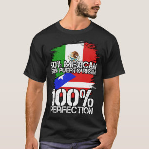 Mexican Puerto Rican Pride Heritage Funny Gift T-Shirt
