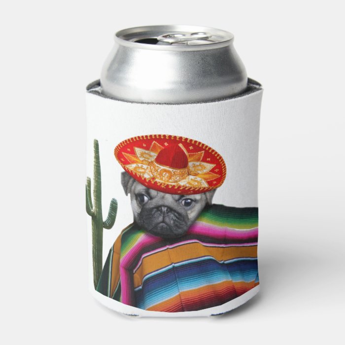 mexican pug mexican pug can cooler zazzle mexican pug mexican pug can cooler zazzle