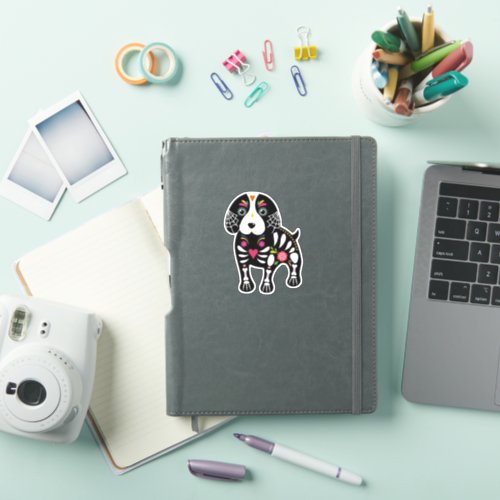 Mexican Puppy Skeleton Sticker