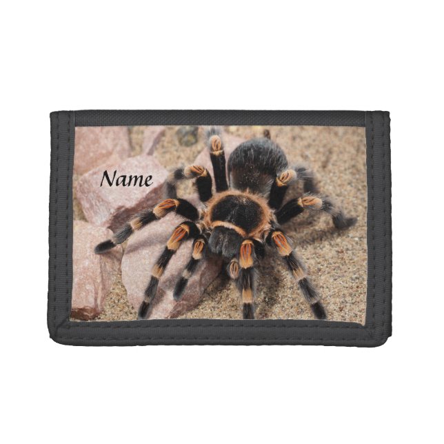 Mexican Red Knee Tarantula Spider Trifold Wallet (Front)