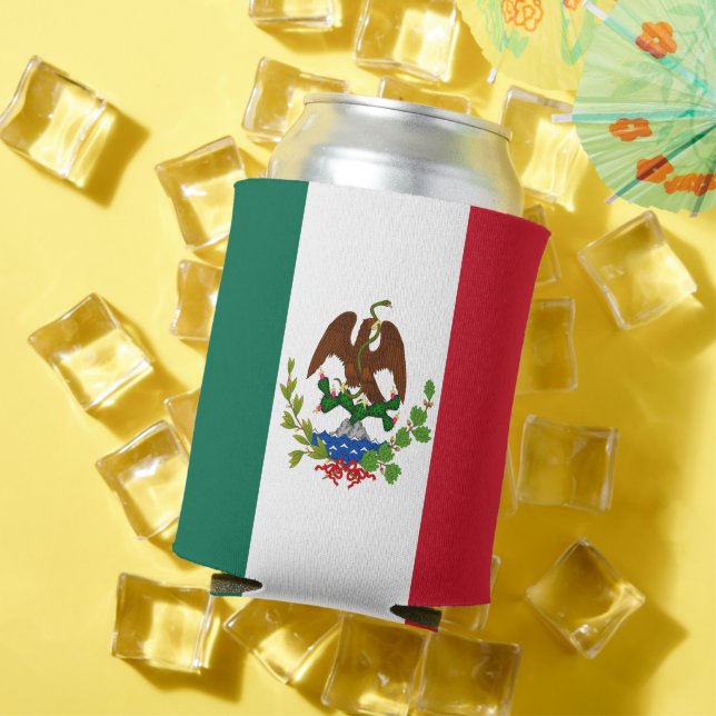 Mexican Republic Flag: 1824-1835, Santa Anna Can Cooler (In Situ Summer)