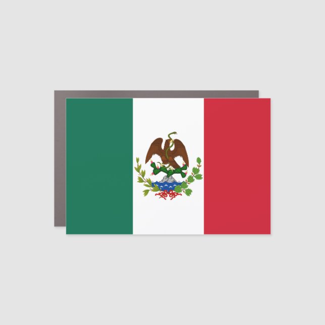 Mexican Republic Flag: 1824-1835, Santa Anna Car Magnet (Front)