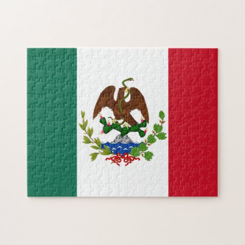 Mexican Republic Flag 1835 Mexicanos Latino Jigsaw Puzzle