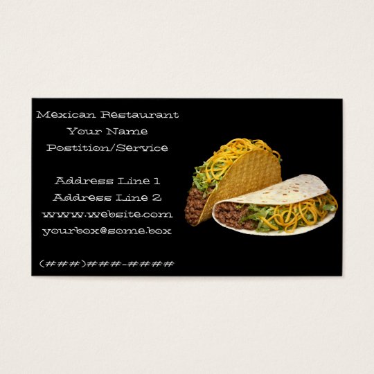 Mexican Restaurant Business Card