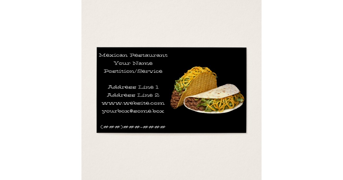 Mexican Restaurant Business Card