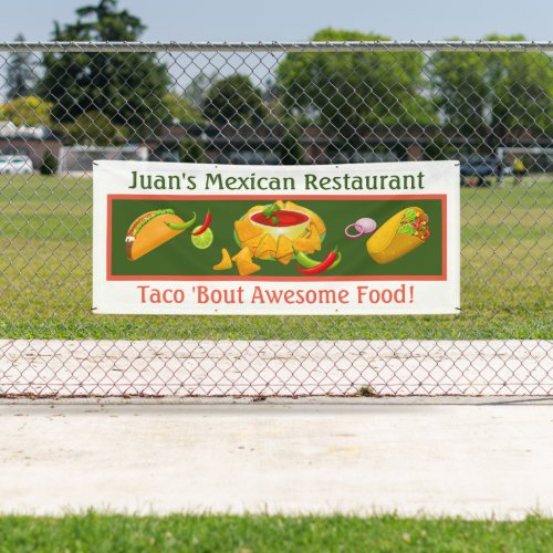 Mexican Restaurant Custom Outdoor Banner