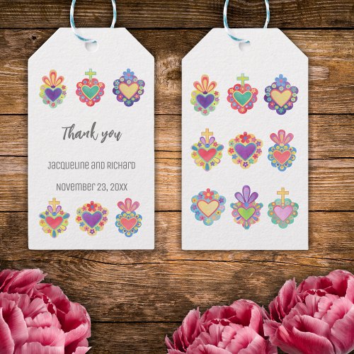 Mexican sacred heart Gift Tag
