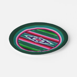 Mexican Sarape Pattern Paper Plates
