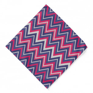 Mexican Sarape Traditional Blue Red Stripes Bandana