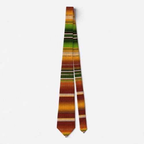 Mexican serape 1 neck tie