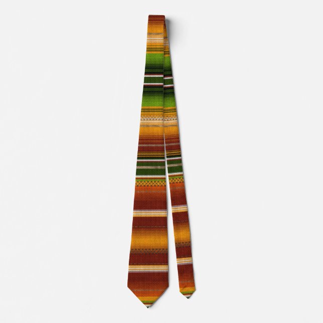 Mexican serape #1 neck tie (Front)