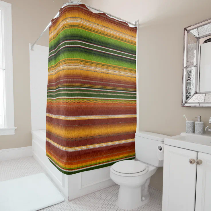 mexican shower curtain