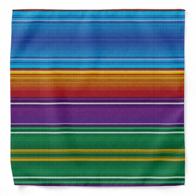 Mexican serape #3 bandana (Front)