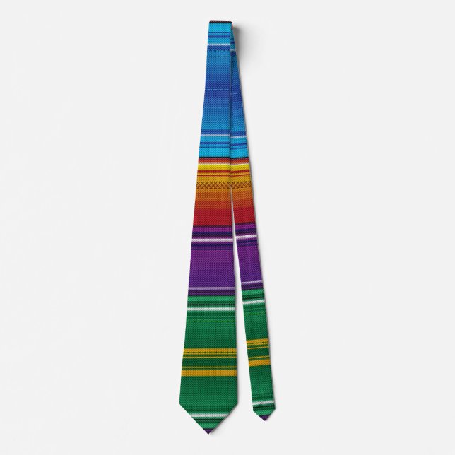 Mexican serape #3 neck tie (Front)