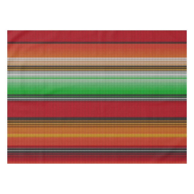 Mexican serape #6 tablecloth (Front (Horizontal))