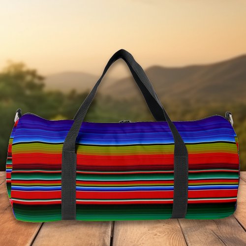 Mexican Serape Blanket Mexico Colorful  Duffle Bag