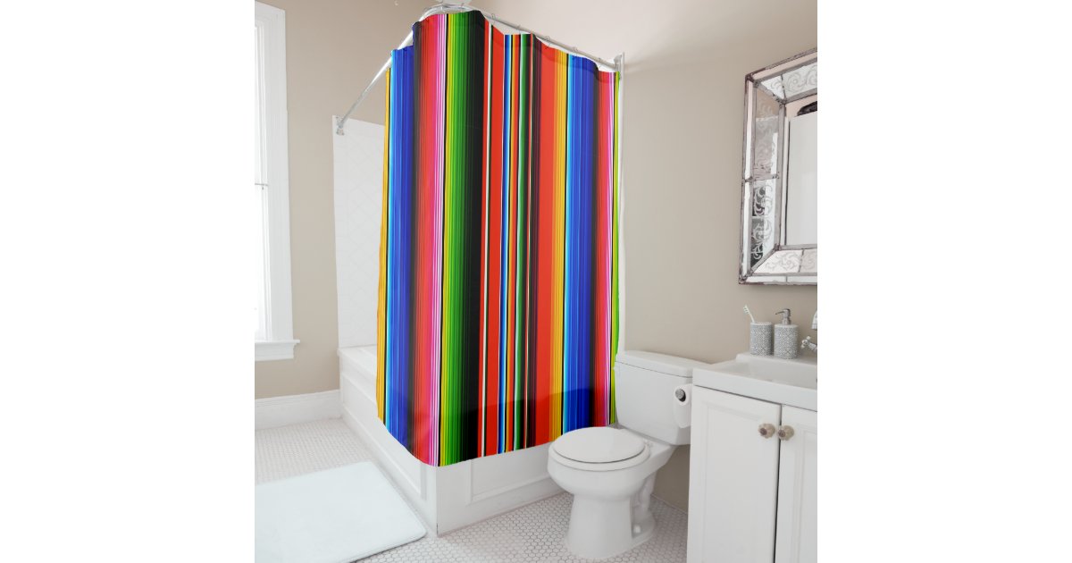 Mexican Se Fiesta Southwestern, Mexican Style Shower Curtain