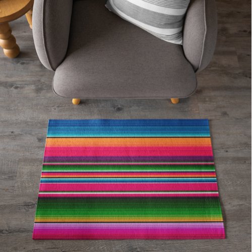 Mexican Serape Stripes Blanket Mexico Rug