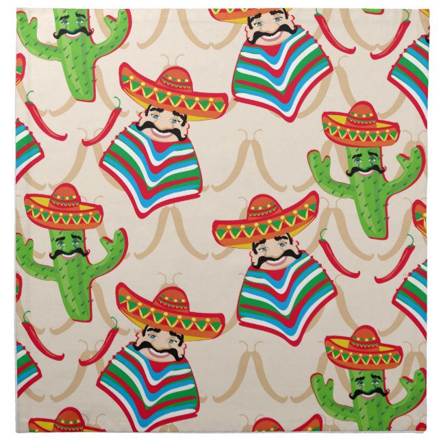Mexican siesta cloth napkin (Front)