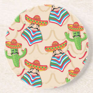 Mexican siesta drink coaster