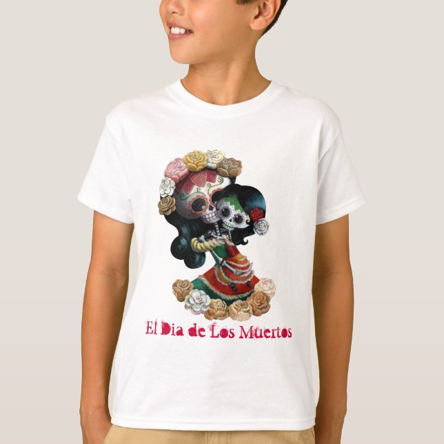 Mexican Skeleton Motherly Love T-Shirt (Front)