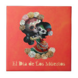 Mexican Skeleton Motherly Love Tile at Zazzle