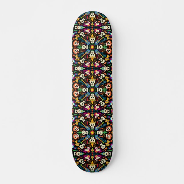 Mexican skeletons celebrating the Day of the Dead Skateboard (Front)