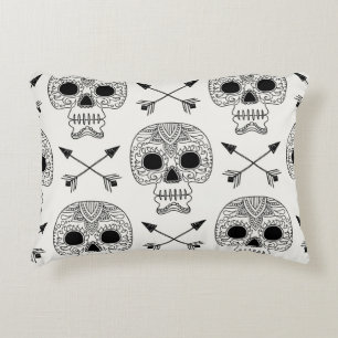 Mexican Skull Day of Dead Accent Pillow