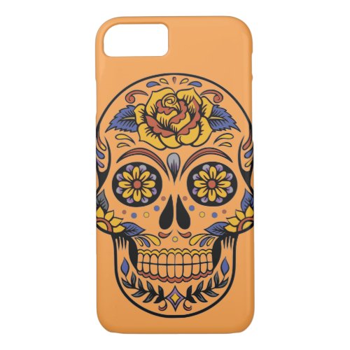 Mexican skull day of the dead iPhone 87 case