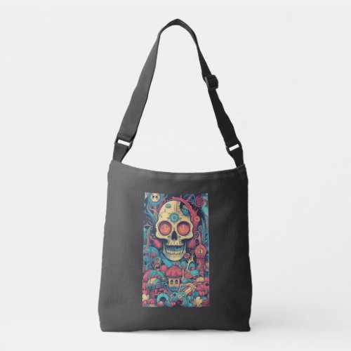 Mexican skull Dia De Los Muer Crossbody Bag