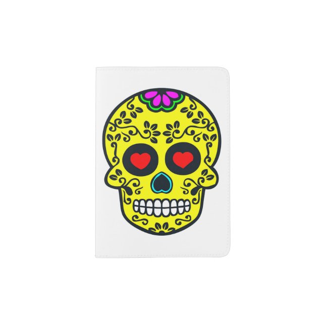 mexican skull Passport Holder (Front)