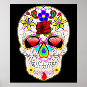 mexican skull poster