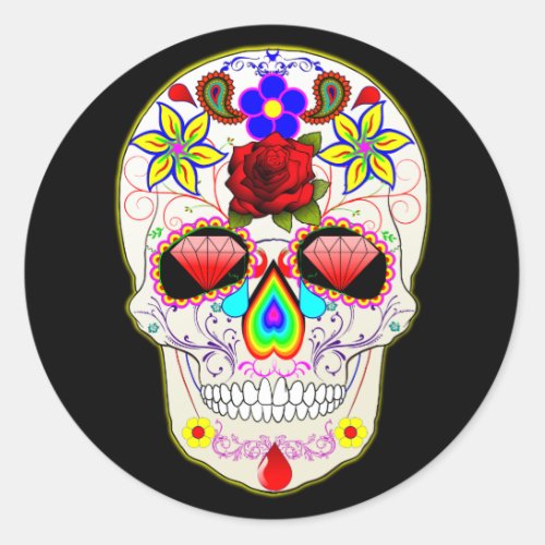 mexican skull stickers