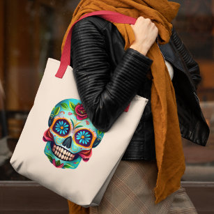 Our Lady Of Muertos - Tote Bag - Purse - Shoulder Bag - Handbag - Canvas -  Halloween - Day of the Dead - Dias de los Muertos