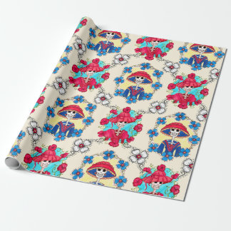 Mexican Skulls Wrapping Paper