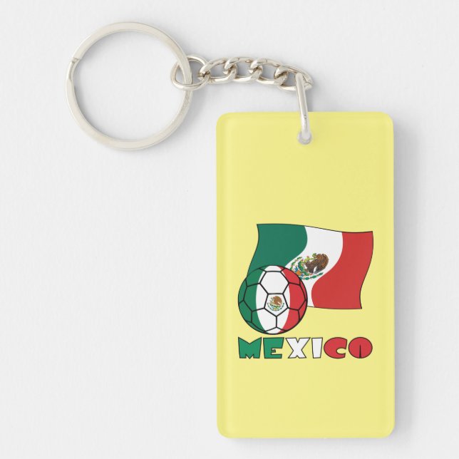 Mexican Soccer Ball Keychain (Front)