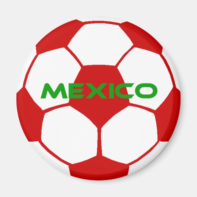 Mexican soccer ball magnet (Front)