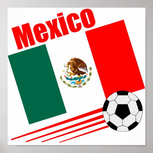 Mexican Soccer Team Poster