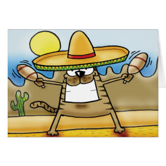 Mexican Sombrero Cat Cards