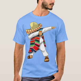 Mexican Sombrero Poncho Dabbing T-Shirt