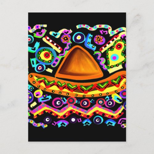 Mexican Sombrero Postcard