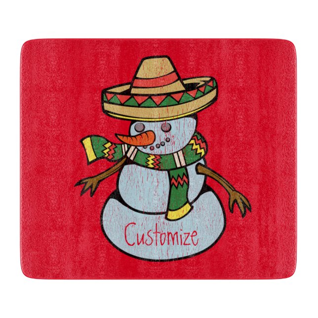 Mexican Sombrero Santa Thunder_Cove Cutting Board (Front)