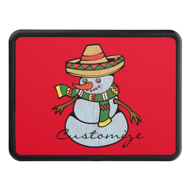 Mexican Sombrero Santa Thunder_Cove Hitch Cover (Front)