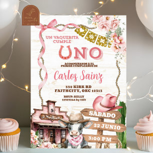 Mexican Spanish Girl Uno Invitation