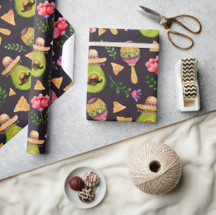 Mexican Spicy Fiesta Wrapping Paper