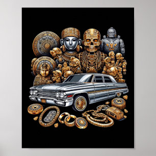Mexican Street Culture Lowrider Latino Cinco De Ma Poster